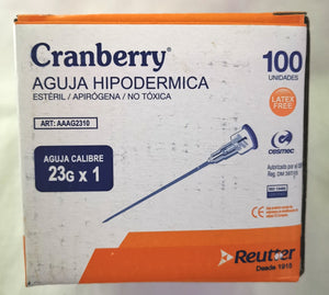 AGUJA HIPODERMICA 23Gx1